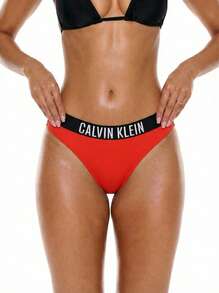 Calvin Klein Intense Power Women's Bikini Bottom Flaming Chili - Rojo - Ver 1