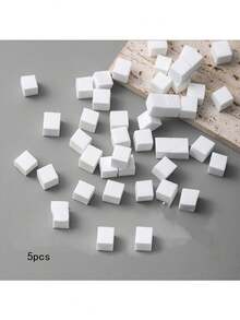 50/100pcs Nail Art Sponge & Clip Set | Gradient Tie Dye Nail Sponges With Stainless Steel Metal Clips, DIY Nail Tools Suitable For Nail Art, Gel Nail Polish And Mirror Powder - Multicolor - View 13
