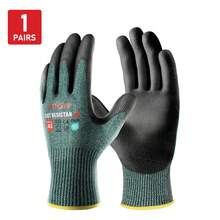 1 双 JOISIV 防割工作手套 – 3 级防割、防滑、透气耐用，适用于木工、玻璃搬运、DIY、建筑、汽车维修、仓库作业，男女皆宜 - Green - 查看 10