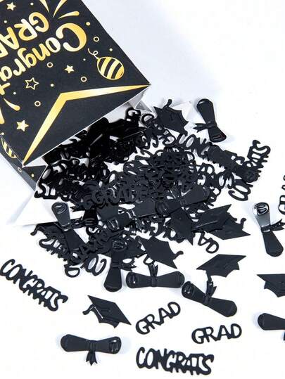 毕业季抛洒彩带、博士毕业帽、餐桌装饰、派对用品、纸亮片、完美的家居和舞蹈用品