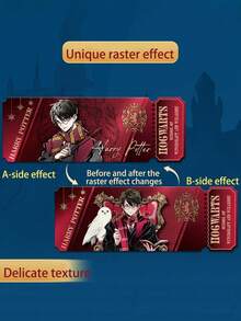 Bộ đánh dấu trang dạng ảnh raster thuộc series Harry Potter Wizarding Dynasty – Hiệu ứng thấu kính 3D với hình minh họa các nhân vật biểu tượng, chất liệu giấy cao cấp. - Nhiều màu - Xem 4