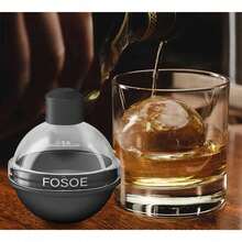 Silicone Ice Ball Molds For Whiskey - Set Of 4 Round Makers With Lids For Cocktails, Bourbon, And Drinks - 預設 - 查看 7