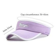 1pc Summer Visor Hat, Unstructured Sports Sunshade Cap, Outdoor Running Cycling Sun Protection Versatile Hat For Women - Multicolor - View 4