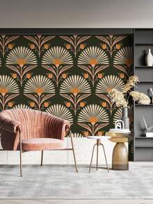 Self-Adhesive Wallpaper, Ready-To-Use, Removable, Made Of Vinyl Material, With Bohemian And Modern Minimalist Styles, Featuring Textured Design, Ideal For Wall Decor And DIY Projects. Its Thickened Design, Oil-Resistant, Moisture-Proof, And Easy-To-Clean Properties Make It An Excellent Choice For Home Decor. - Spring Peony - View 7
