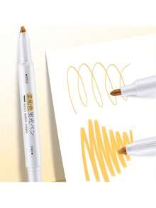 1套/5支双头两用荧光笔 返校季 - 淡色柔雙頭筆 - 查看 4