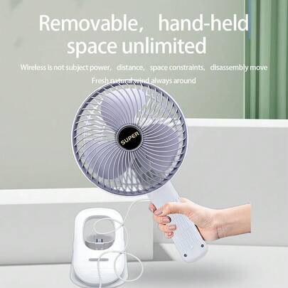 Ventilador portátil recargable con clip, batería de 800mAh, 3 niveles de velocidad, ventilador de escritorio plegable, cuello flexible para dormitorio, oficina, viaje