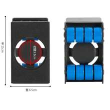 Versión mejorada más resistente - 4 Piezas de Deslizadores para Muebles con Ruedas - Ruedas de Metal para Mover Muebles de Hogar y Oficina, Cama, Sofá, Refrigerador - Azul - Ver 6