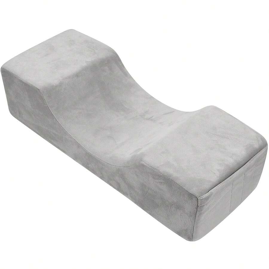 U型睫毛嫁接颈枕记忆棉枕美容院嫁接新款可拆卸睫毛枕 - 淺灰色 - 查看 1