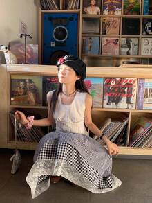 Women Skirts - Grayish White - View 4