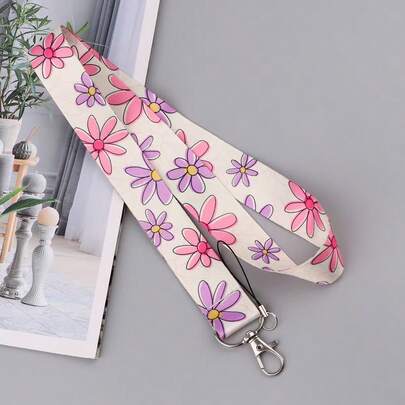 1 pieza Cordón para teléfono con forma de corazón azul y rosa, Soporte y protector multifunción para tarjeta de identificación