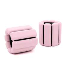 男女通用可调节腕部负重，适用于居家健身、步行、跑步、旅行、普拉提、瑜伽、锻炼、杠铃训练、力量训练。两件套（每只500克/1磅） - 彩色 - 查看 5