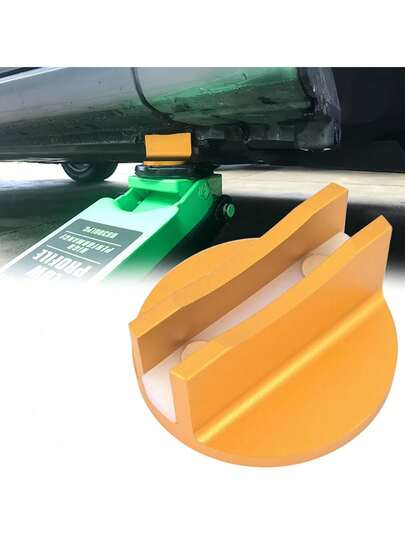 1 Piece Welded Jack Adapter Aluminum Jack Pad With Large Slotted Magnetic Jack Pad, Suitable For Universal Vehicles, 0.4-Inch Slotted Aluminum Alloy Channel Frame Adapter
