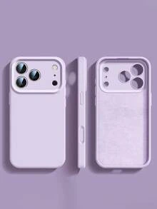 1个带微距孔的圆形软壳保护套，适用于 17、 17 Pro Max、 16 Pro Max、 15 Pro、 14、 13/12/11，适合作为情人节、生日、母亲节礼物送给家人、朋友、姐妹、女友。 - 莫蘭迪紫 - 查看 1