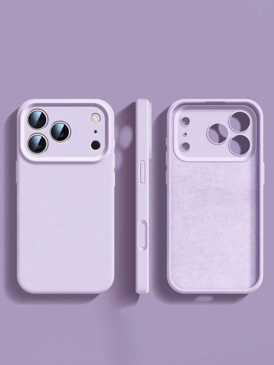 1个带微距孔的圆形软壳保护套,适用于 17、 17 Pro Max、 16 Pro Max、 15 Pro、 14、 13/12/11,适合作为情人节、生日、母亲节礼物送给家人、朋友、姐妹、女友。 - 莫蘭迪紫 - 查看 1