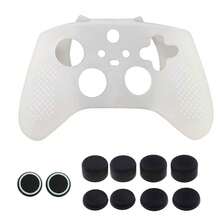 1 Set Compatible With XBOX Series S/X, 1 Controller Protective Cover + 10 Joystick Cap Covers, Anti-Slip, Anti-Dust, Anti-Sweat, Anti-Scratch, Enhances Gaming Experience - View 13