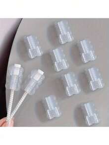 5 chiếc ống bọc cáp bằng nhựa ABS: Bảo vệ cáp của bạn khỏi bị đứt và đứt, bảo vệ cáp dữ liệu. - A - Xem 11