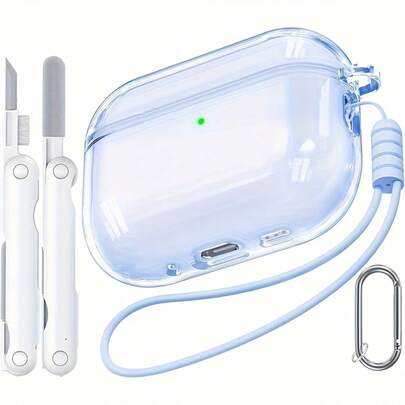 Compatible With Apple Pro 3rd Generation Protective Case, Soft TPU Material, Transparent Design, Includes Cleaning Kit Compatible With Compatible With Apple Pro 3 - White, Scratch Resistant, Hard Shell, Thermoplastic Polyurethane, With Cleaning Kit, Compatible With Apple Pro 3