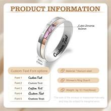 1 chiếc nhẫn đôi, nhẫn cưới, unisex, khắc chữ theo yêu cầu, nhẫn đôi bạc, nhẫn khắc tên tinh tế, nhẫn tùy chỉnh, nhẫn khắc chữ, trang sức cá nhân hóa, nhẫn nữ, quà tặng tùy chỉnh, quà tặng cho người yêu, quà tặng ngày Valentine, quà tặng ngày của mẹ - Nhiều màu - Xem 5