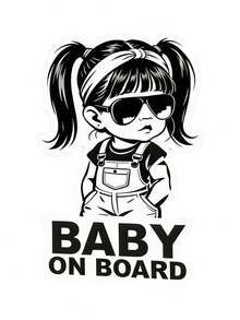 Hình dán xe hơi công chúa thời trang cho bé, decal dán cửa kính xe chống thấm nước, thích hợp cho nhà và xe. - Nhiều màu - Xem 17