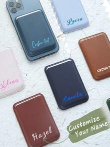 Custom Pet Phone Case Wallet With Card Holder MagSafe Compatible With Pet Photo + Name Personalized Phone Case Custom Cat Phone Case - Multicolor - View 2