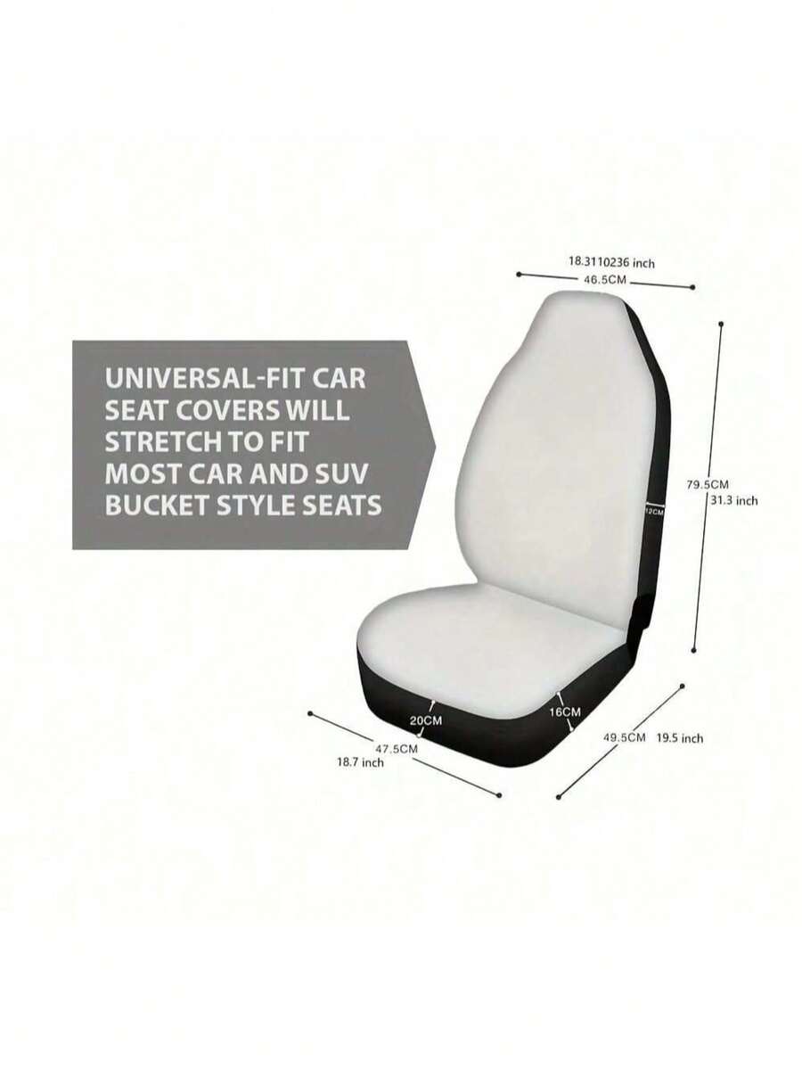 1件装独特豹纹及豹头图案汽车座椅套，透气冰丝面料坐垫，适用于SUV和轿车，四季皆宜，防尘可水洗 - 彩色 - 查看 1