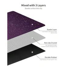 nuveti Alfombrilla de yoga de viaje impresa de 1/16 pulgadas de grosor antideslizante con bolsa de transporte plegable ligera de gamuza y goma natural para yoga pilates y fitness 72 pulgadas de largo x 24 pulgadas de ancho x 1.5 mm - CanLanXingKong - Ver 4