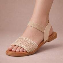Flat Sandal With Elastic - TRICOR BEGEE - Xem 1