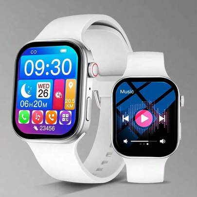 Unisex Smart Watch With Pedometer, Calorie Tracking, Call/Message Reminder, Sleep Monitor, Alarm Clock, Weather, Camera, Sedentary Reminder, Compatible With Android & IOS