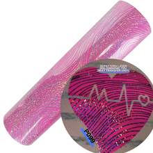 1卷 25x153厘米/9.8英寸x5英尺 3D图案全息热转印乙烯基薄膜 DIY - P088 - 查看 23