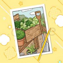 GDTME 乡村之春：成人及青少年大胆简约涂色书，复活节、母亲节、父亲节、音乐节、婚礼季、返校季及生日的完美礼物。妈妈礼物、学习用品、文具、复活节礼物、房间装饰、办公用品、礼品、派对礼品袋填充物、玩具、2026年毕业派对用品 - 填色本 - 查看 6