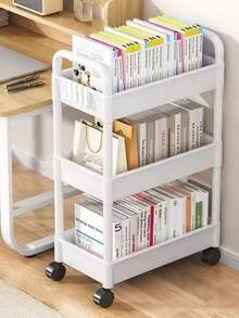 3/4/5 Tier Movable Storage Cart, Suitable For Kitchen, Bathroom, Bedroom And Kids Room, Ventilated Multi-Layer Storage Rack, Fit For Narrow Space, 360° Swivel Wheels Design, Increase Vertical Storage Space, Easy To Move, Durable Cart Suitable For Small Space Organization - Multicolor - View 8