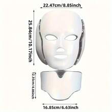 7-Color Light-Emitting LED Head And Neck Beauty Facial Mask Photon Red Light Facial Skin Care Brightening Skin Care Tool - View 6