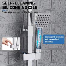 Bathroom Mixer Shower Dual Head Square Rainfall Head Handset Square Bar Set UK - Shower Head Set - View 3