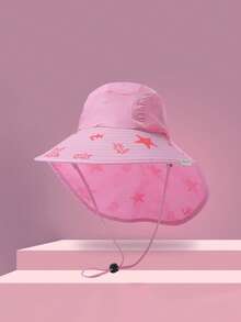 Mũ chống nắng cho trẻ em 3-8 tuổi, mũ chống nắng cho bé trai, mũ vành rộng cho bé trai, mũ tai bèo cho bé gái, mũ chống tia UV mùa hè. - 1PC - Xem 14