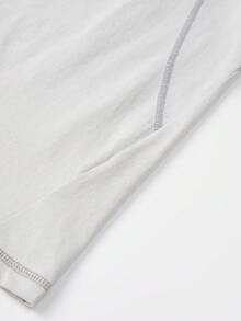 Men's Spring Letter Print T-Shirt Top, Sleeveless Vest Short Sleeve, Couple Matching Style, Spring/Summer/Autumn - White - View 7