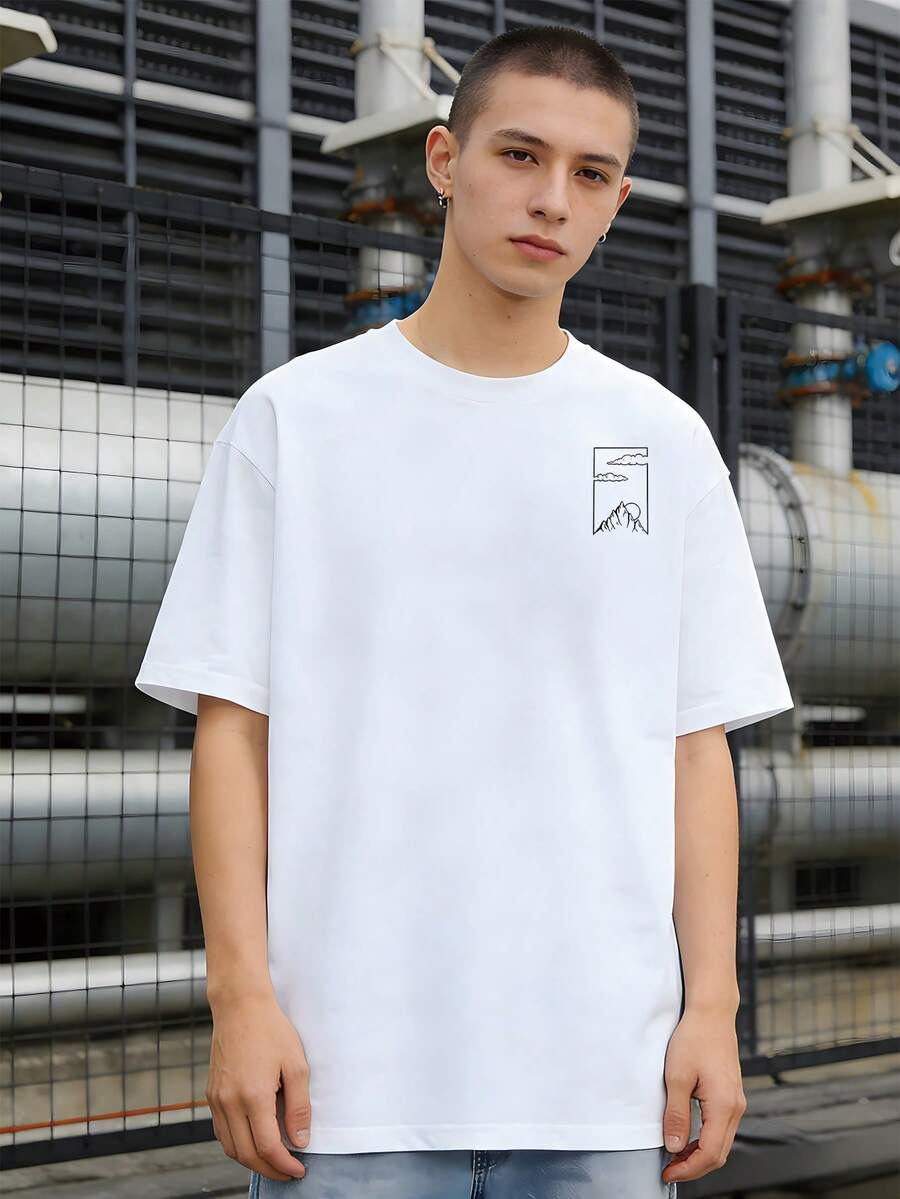 Camisetas masculinas - Branco - Ver 1