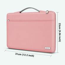 TECOOL 13-16 Inch Slim & Protective Laptop Sleeve Case With Telescopic Handle, Water-Repellent Computer Bag For MacBook Pro/Air,HP,Durable Polyester Briefcase For Men Women,Multiple Colors Available - View 31