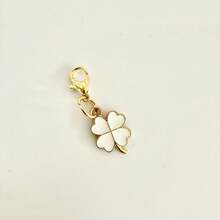 Alloy Four-Leaf Clover Bag Charm Set, Fresh And Elegant - Multicolor - View 4