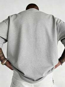 Hellstars Kissing Skeletons Shout Out To The Underground Vintage T-Shirt Double Sided Printed (220g 100% Cotton T-Shirt),Summer Clothes, Men's Tops, Casual And Comfortable, Fashionable Graphic Tee, Unisex Style - Grey - View 2