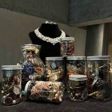 50pcs Mystery Jewelry Jar, Surprise Box For Women Vintage Jewelry Gift Set (Necklace, Earrings, Rings,Kracelet) Unique Birthday Gift For Her (Diverse Styles/40-45) - 50 CÁI - Xem 2