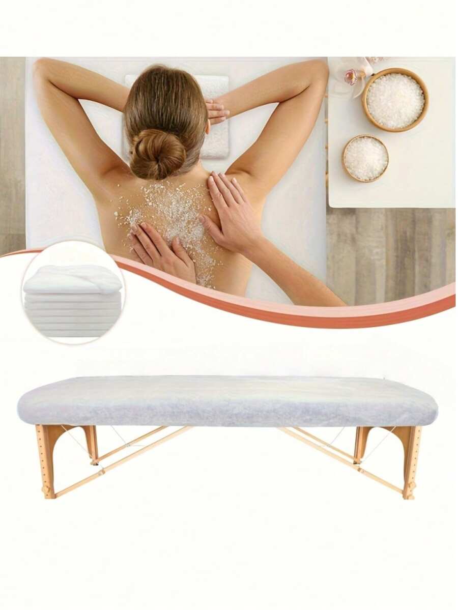 1/3/5/10/20pcs Disposable Massage Bed Cover, Beauty Salon Bed Protector, White Massage Bed Sheet - Multicolor - View 1
