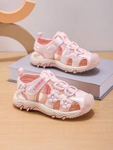 1 Pair 2026 New Fashion Mesh Summer Girls Sports Casual Sandals - Pink - View 5