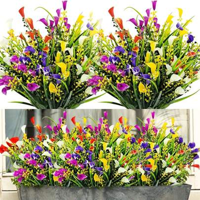 1/4 bông hoa ly nhân tạo, 35cm/13.78in, Trang trí ngày Valentine, Trang trí đám cưới, Trang trí sân vườn, Trang trí cây cảnh ngoài trời, Trang trí phòng, Trang trí nhà cửa, Trang trí mùa xuân, Trang trí phòng ngủ, Trang trí bàn ăn, Trang trí phòng khách.