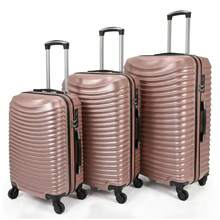 A Set Of 3 Pieces Of Luggage With Silent Rotating Wheels, Stylish And Versatile Travel Companion - Rose Gold - View 8