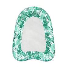 1件成人充气漂浮躺椅，带靠背，网状印花PVC充气泳池玩具，泳池派对，沙滩娱乐，夏季 - A - 查看 8