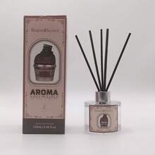 1pc 120ml/5pcs Large Capacity Fragrance Sticks, Home Aroma Diffuser With Rattan Sticks, Lasting Fresh Air Scent, Suitable As Gifts For Friends, Women, Winter, Halloween, Christmas, Long-Lasting Aroma, Good Scent Diffusion Effect, High Purity Scent Of Caramel Latte, American Coffee - one-size - View 5