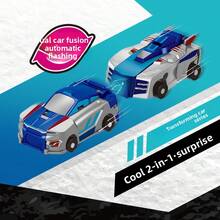 SKYQITIAN 2-In-1 Collision-Activated Transforming Toy Car, Dragon Unicorn Mars Deer Automatic Transforming Car, Collision-Activated Transforming Toy, Suitable For Boys And Girls, Creative Interactive Game Car, Cultivating Children's Imagination And Hands-On Skills, Durable Material, Indoor Entertainment Toy, Perfect Holiday Gift For Birthdays, Christmas, Halloween, Thanksgiving, New Year, Easter, And Children's Day, Children's Cartoon Animal Theme Transforming Car Toy, Suitable For Everyday Play And Home Activities. - Rồng Cánh Vàng - Xem 3
