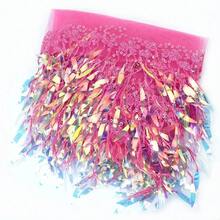 Dây tua rua may vá 15cm, thích hợp cho váy, quần áo, sequin, trang trí ren, đầm, ruy băng, trang trí vải, phụ kiện DIY. - nhiều màu - Xem 12