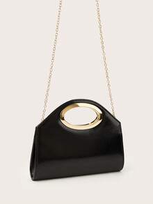 Bolso de mano tejido de moda color caqui AIBBYDAR para mujer, bolso de hombro versátil para vacaciones, playa, viajes de negocios, informal, minimalista, vacaciones. - Negro - Ver 7