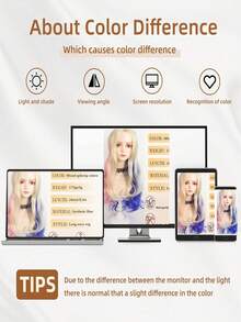 Tóc giả dài xoăn màu hồng và xanh dương dành cho nữ - Thích hợp cho cosplay và tiệc Halloween - Tóc giả sợi tổng hợp - Nhiều màu - Xem 9